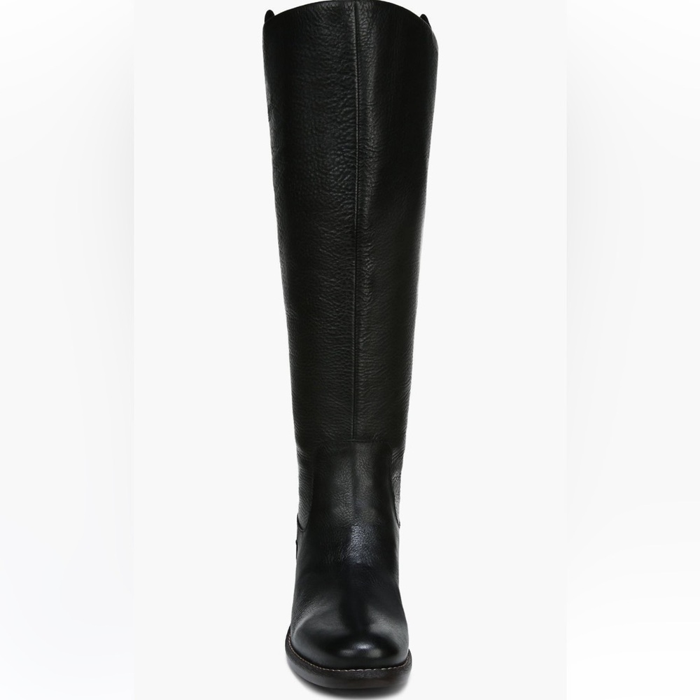Franco Sarto Meyer‎ Knee High Boot riding boots black leather 7 wide calf NWT - Picture 4 of 8